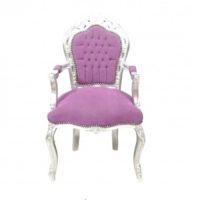 Armchair baroque classic purple Ref ACH 003