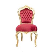 Baroque chair red velvet Ref CH004
