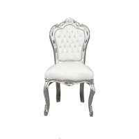 Baroque chair white and silver Ref CH005