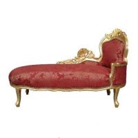 Chaise baroque red and gold Ref CHL 004